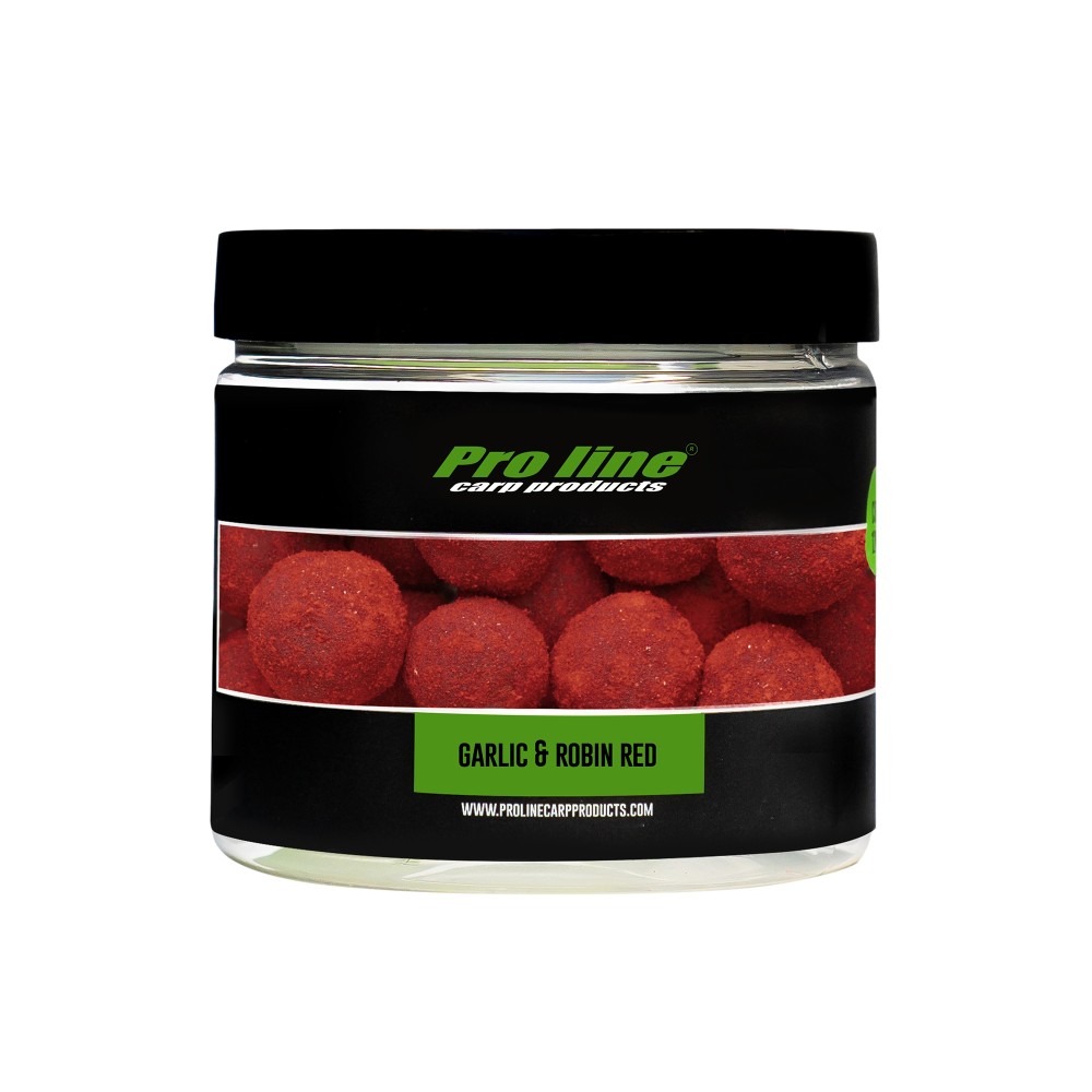 Pro line Readymades Pop-Ups Boilies Garlic & Robin Red - rot-braun - 200ml - 15mm