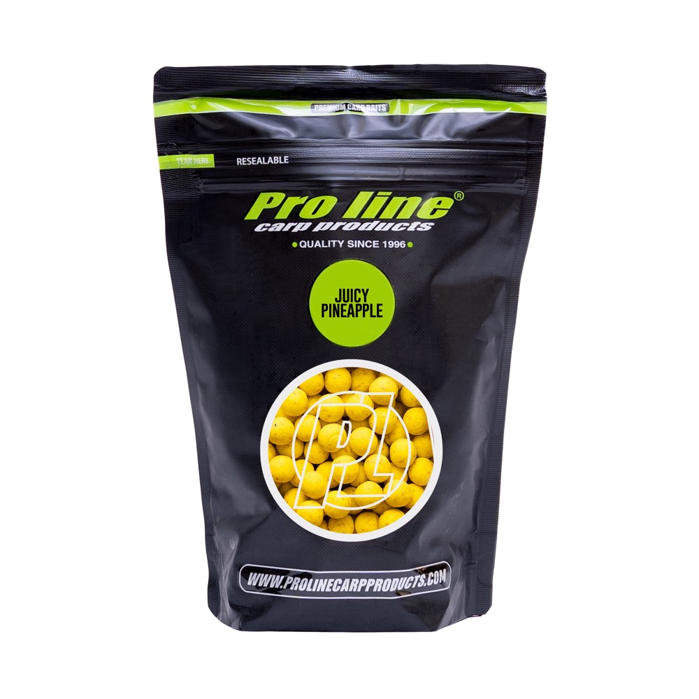 Pro line Readymades Boilies Juicy Pineapple - neon gelb - 1kg - 15mm