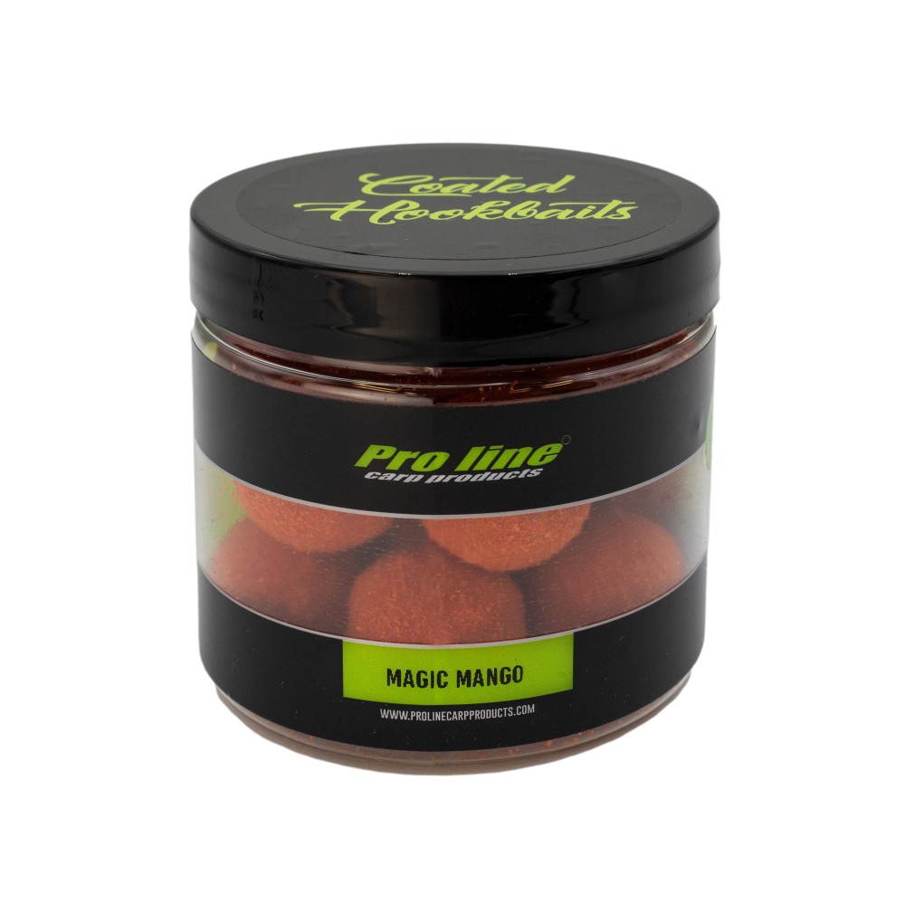 Pro line Readymades Coated Hookbaits Core Boilies Magic Mango - orange - 200ml - 20mm