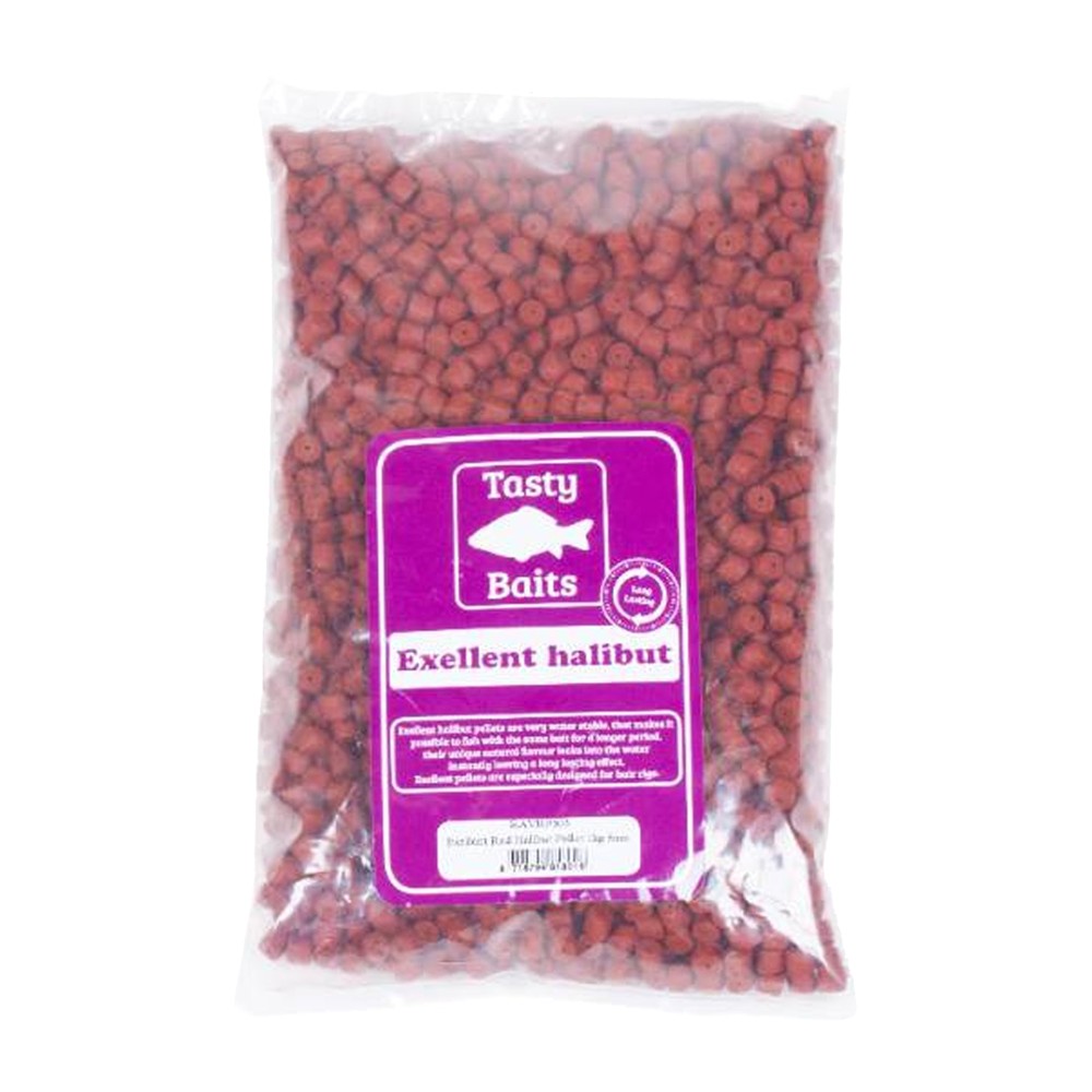 Tasty Baits Exellent Red Halibut Pellet 8mm - 1kg