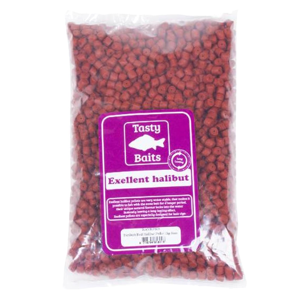 Tasty Baits Red Halibut Pellet 6mm - 1kg