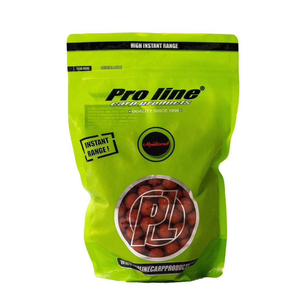 Pro line High Instant Readymades Boilies Monstercrab - dunkelrot - 1kg - 15mm