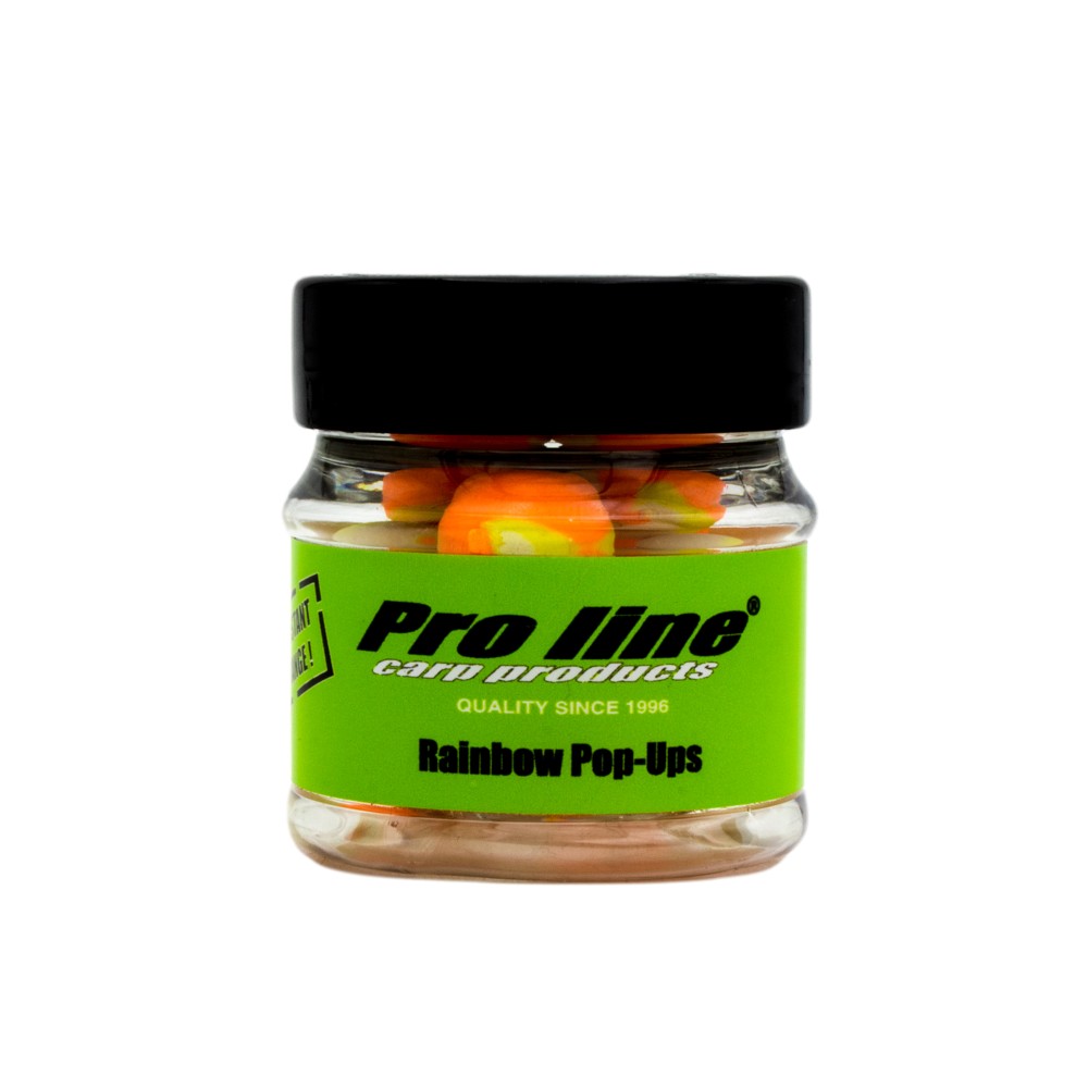 Pro line High Instant Readymades Rainbow Pop-Ups Boilies Banana ´n Butyric - gelb/orange - 50ml - 15mm