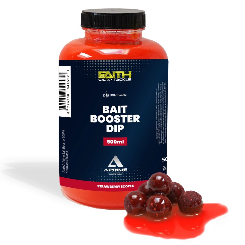 Faith A-Prime Bait Booster Dip - Lockstoff Strawberry & Scopex - 500ml