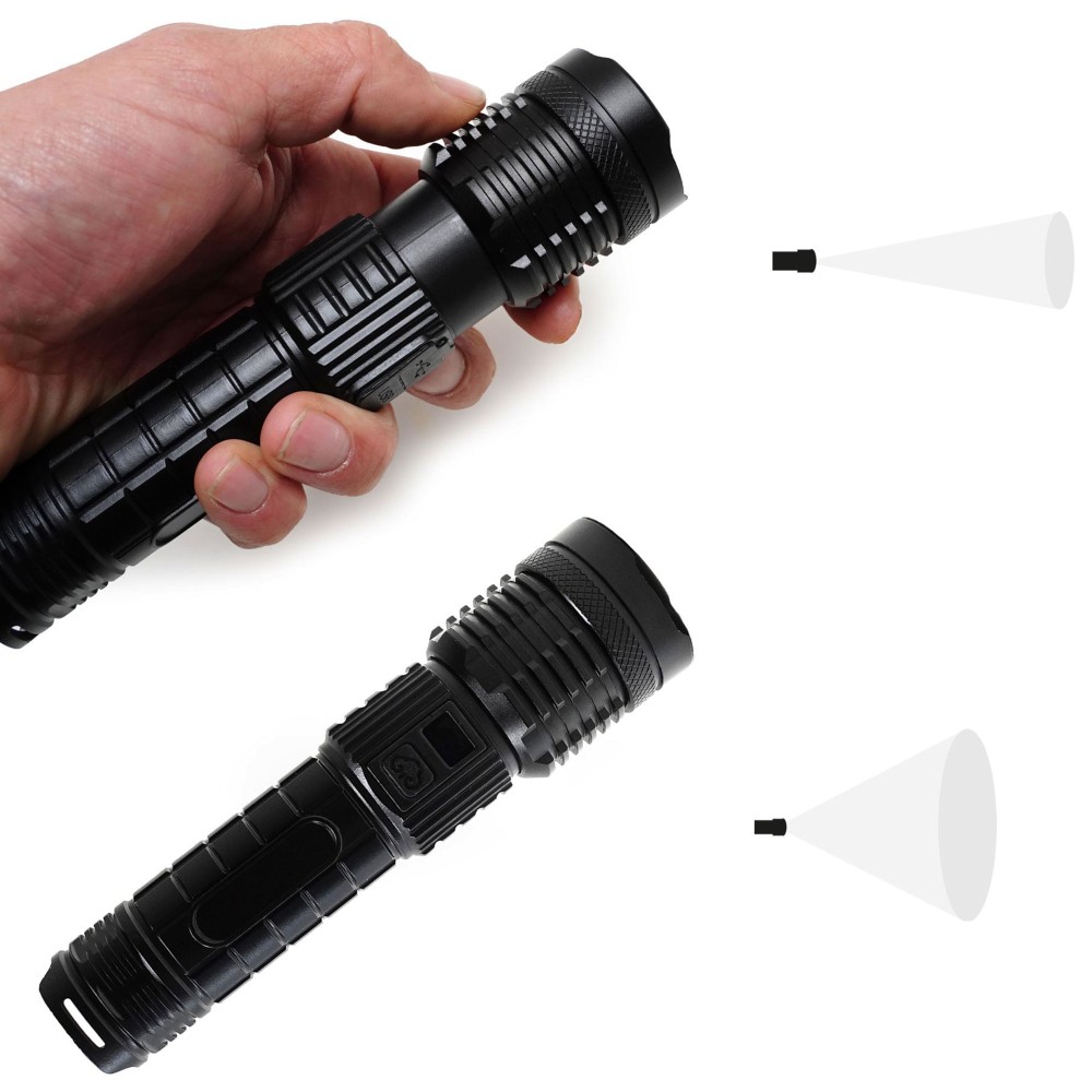 Faith High Power Laser LED - 10W - Flashlight - Rechargeable - Taschenlampe wiederaufladbar wiederaufladbar
