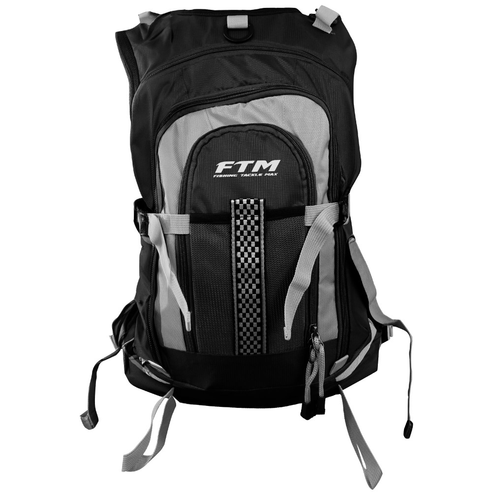 FTM Angelweste mit Rucksack Schwarz/Grau - universal