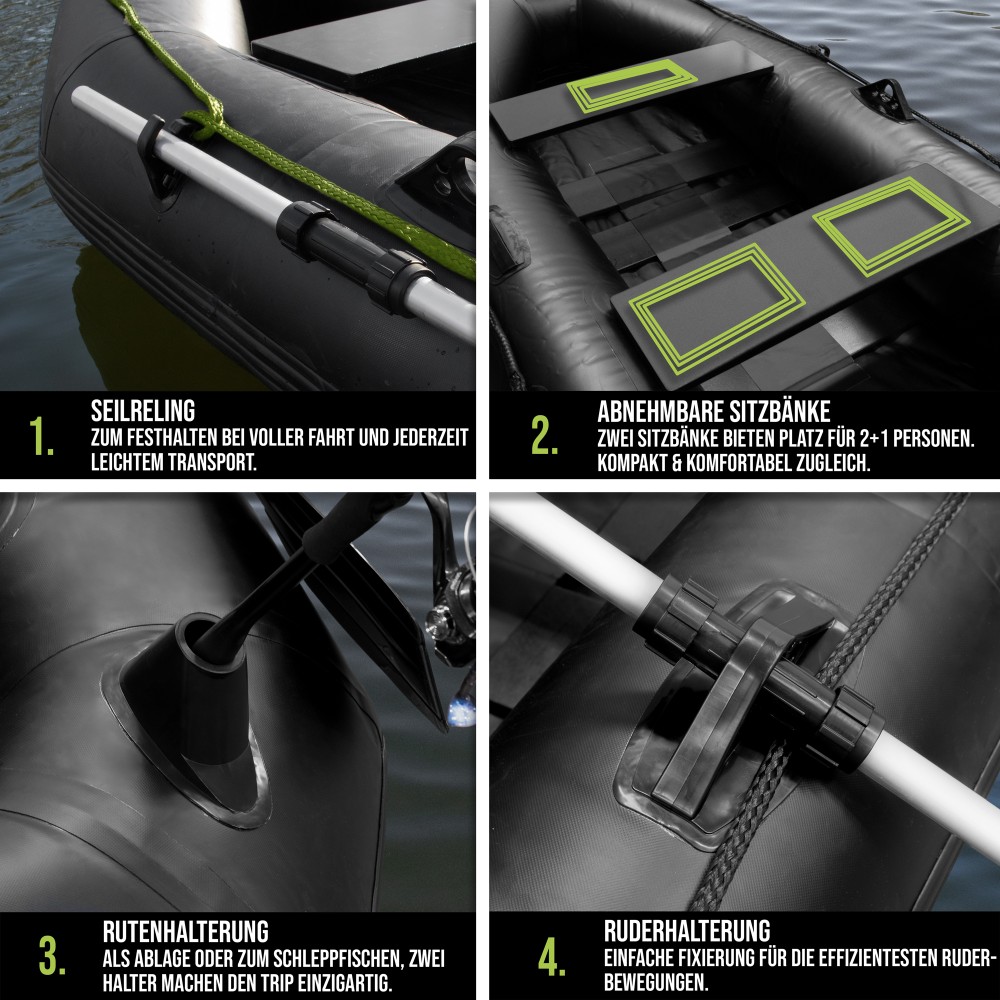 Waterside Schlauchboot Hunter-SP 235 inkl. E-Motor & Halterung