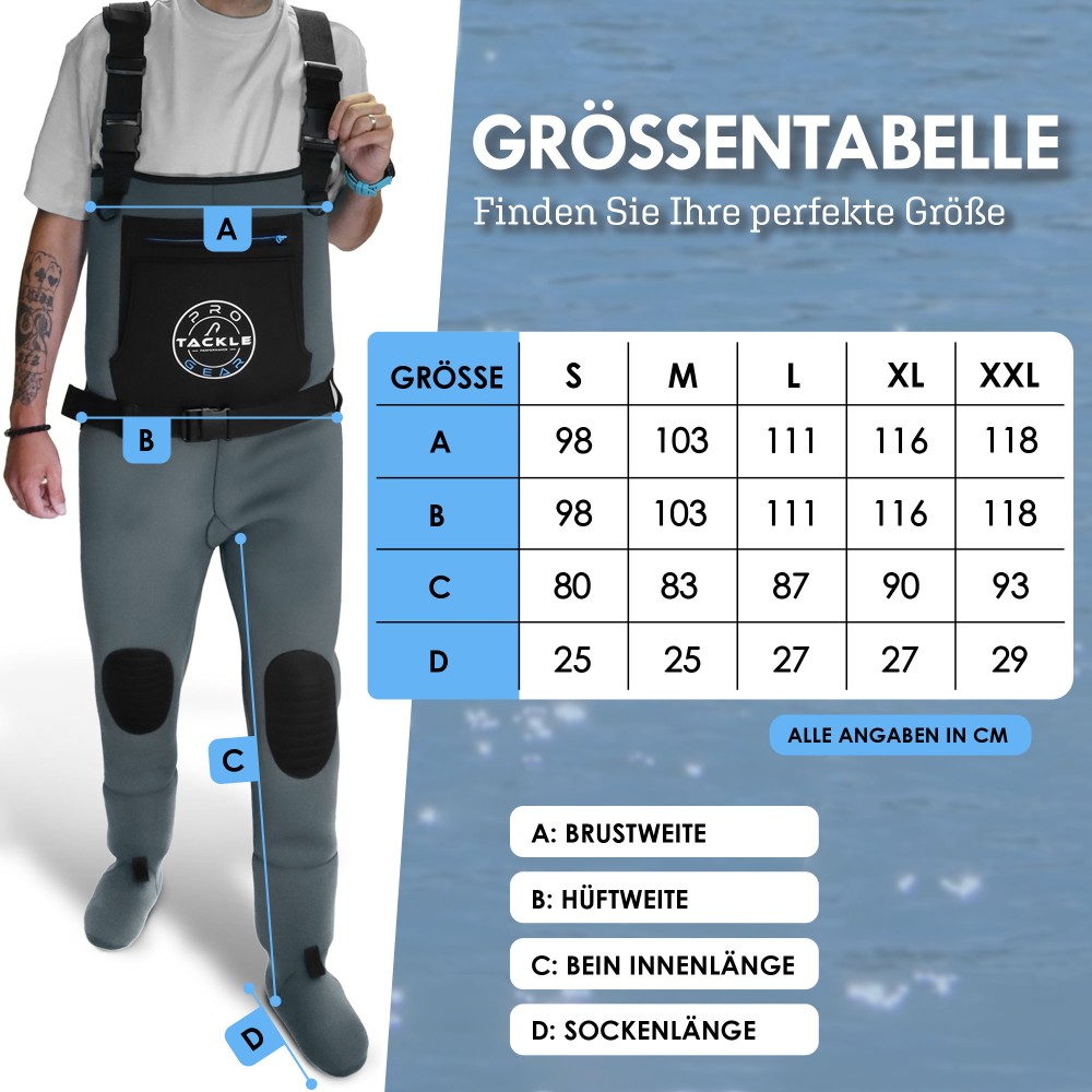 Pro Tackle Water Strider II St. Foot - Wathose Gr. XXL