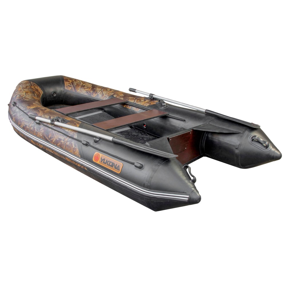 YUKONA 310 TSE F Inflatable Boat mit Bodenplatten 3,10m - TK 480kg - camouflage + black
