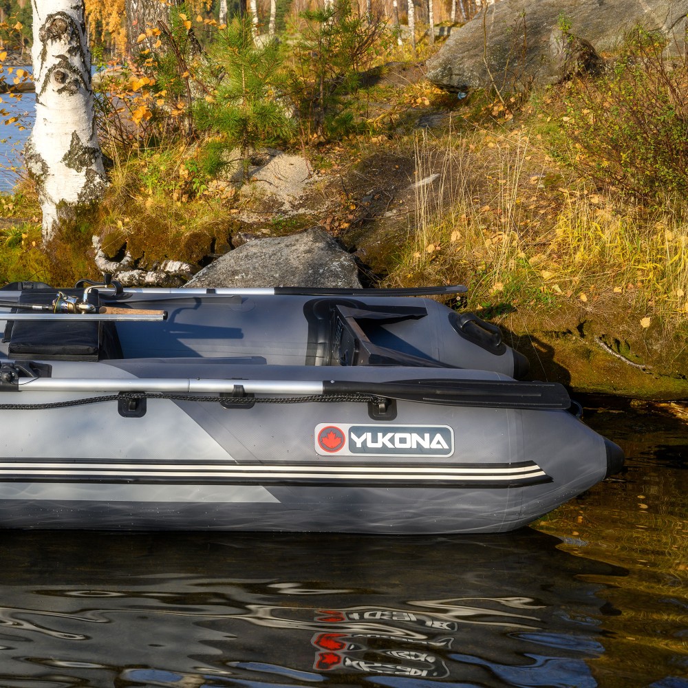YUKONA 380 Inflatable Boat Schlauchboot 3,80m - TK740kg - Grey + Dark grey