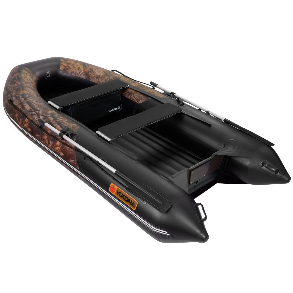 YUKONA 350 Inflatable Boat Schlauchboot 3,50m - TK600kg - Camouflage + black