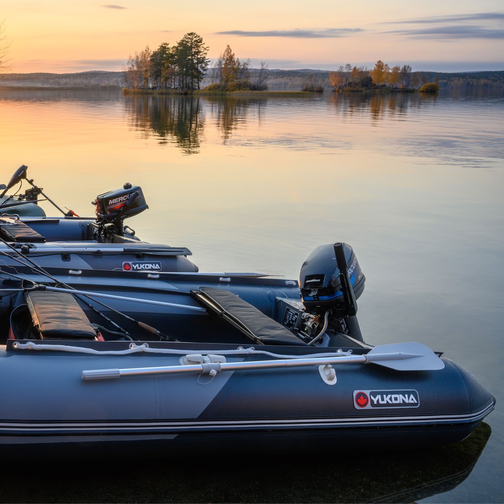 YUKONA 350 Inflatable Boat Schlauchboot 3,50m - TK600kg - Grey + Dark grey