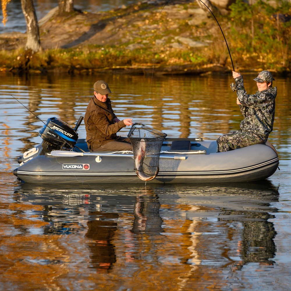 YUKONA 350 Inflatable Boat Schlauchboot 3,50m - TK600kg - Grey + Dark grey