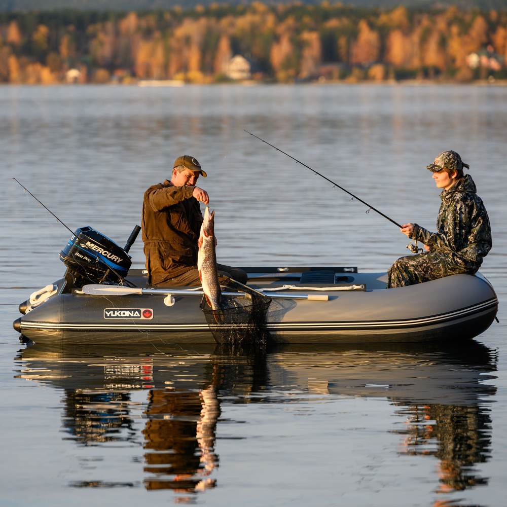 YUKONA 350 Inflatable Boat Schlauchboot 3,50m - TK600kg - Grey + Dark grey