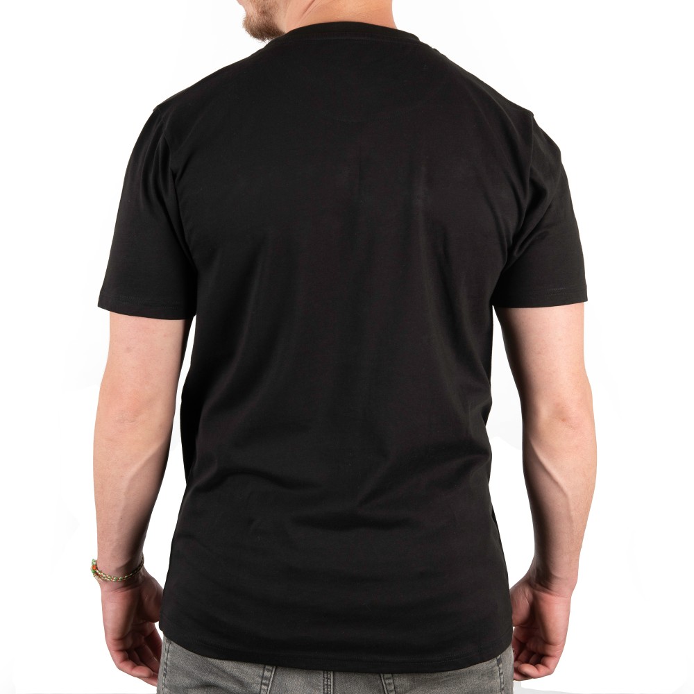 Fox Black/Camo Print T-Shirt Gr. XL - schwarz