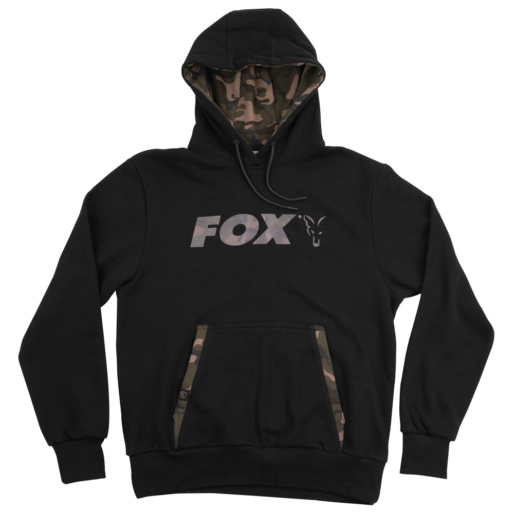 Fox Black/Camo Print Hoody Gr. XXXL - schwarz