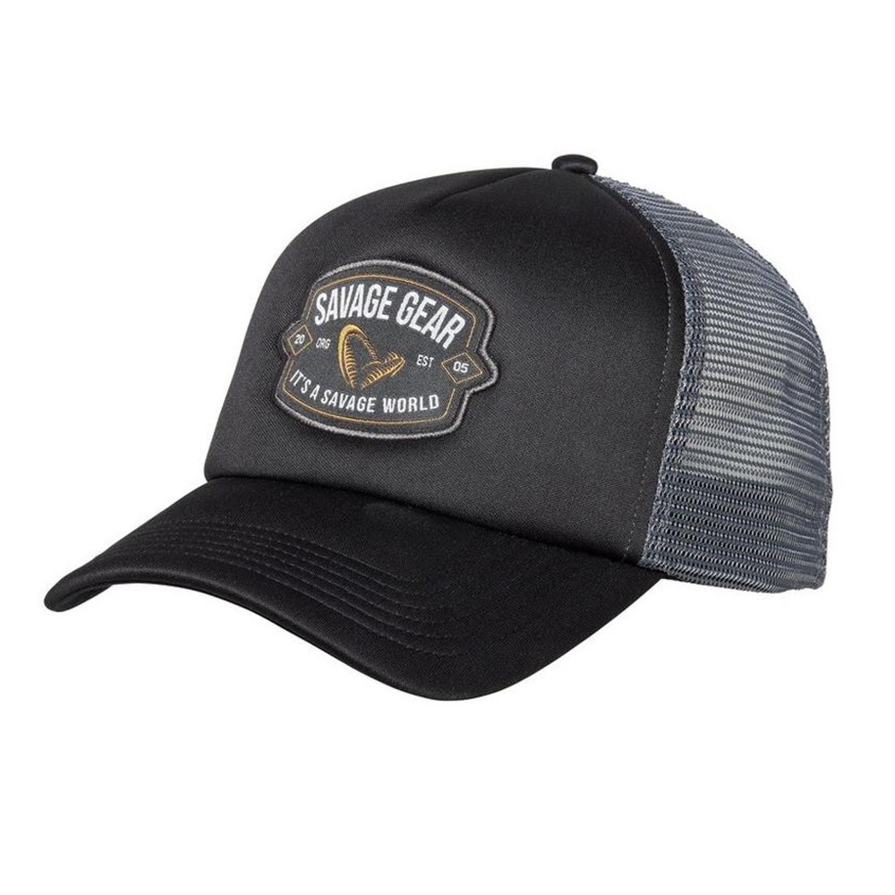 Savage Gear Badge Trucker Cap Black - Kappe Black