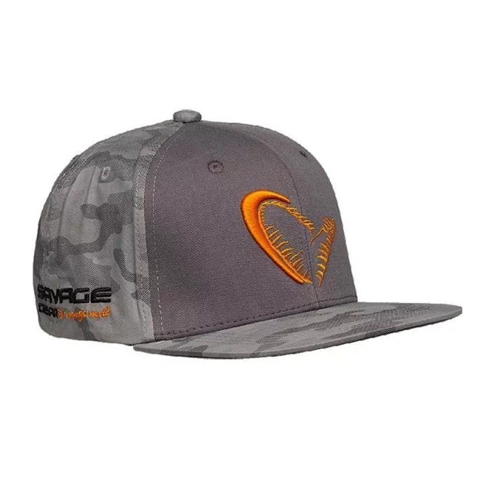 Savage Gear Flex Fit Camo Cap - Kappe Grey - One Size