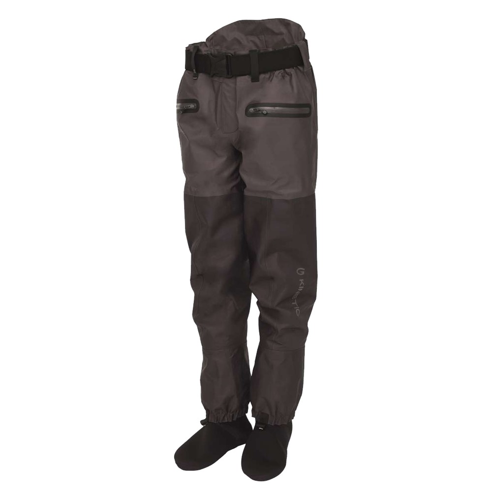 Kinetic X5 Waist St. Foot - Hüft-Wathose Boulder Grey - Gr. L