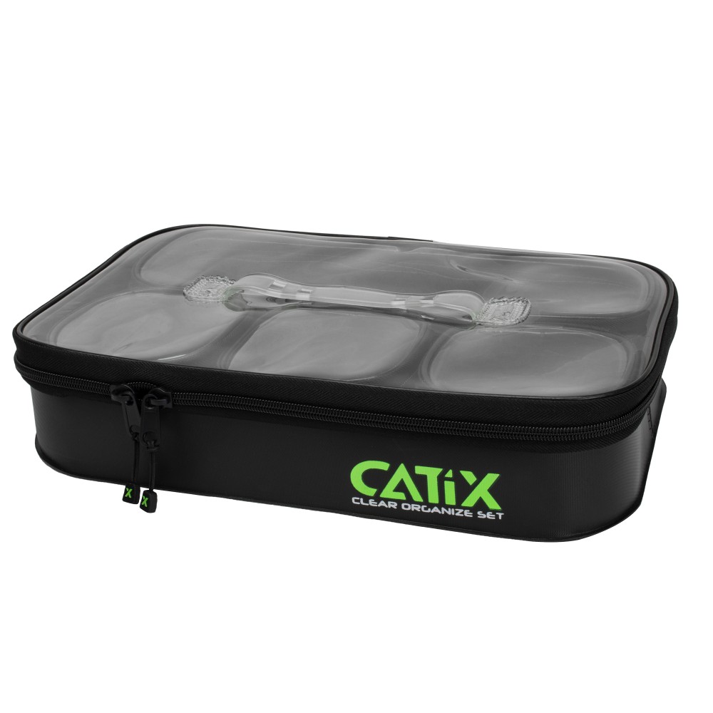 Catix Clear Organize Set 5 teilig - Kleinteil-Taschen 37 x 25 x 7cm