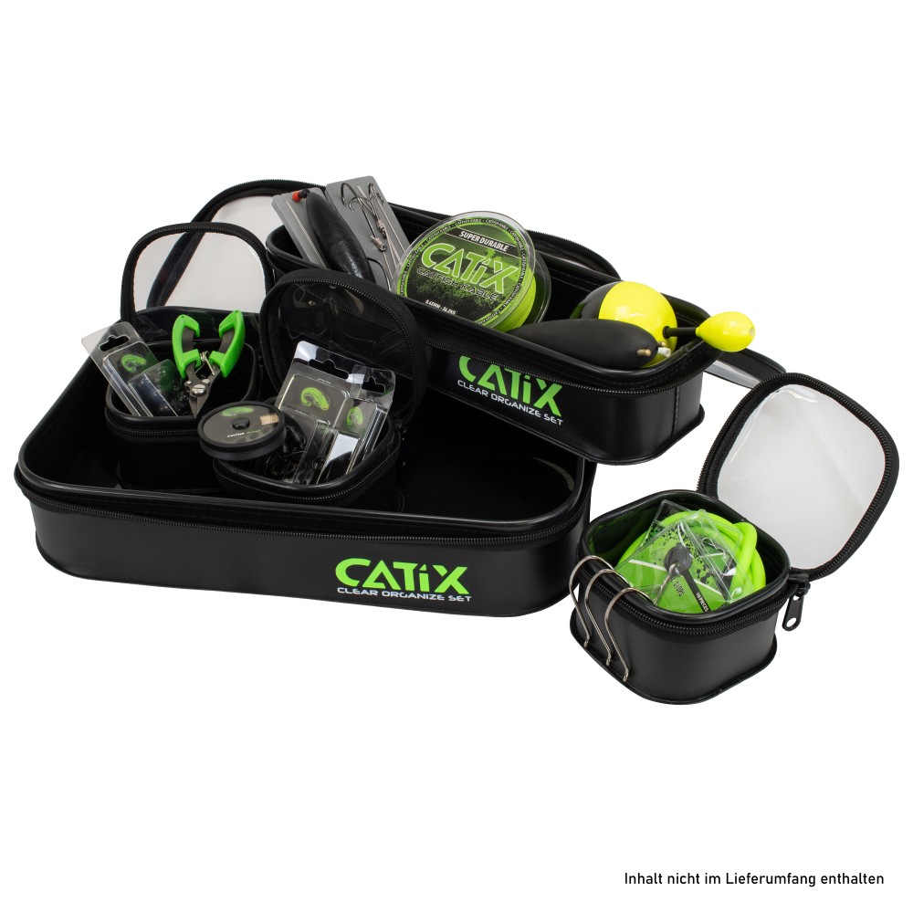 Catix Clear Organize Set 5 teilig - Kleinteil-Taschen 37 x 25 x 7cm