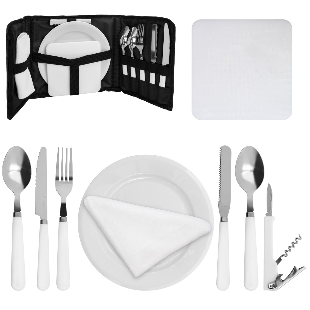 Catix Cutlery & Crockery Set Camping-Besteck 26 x 23 x 4cm