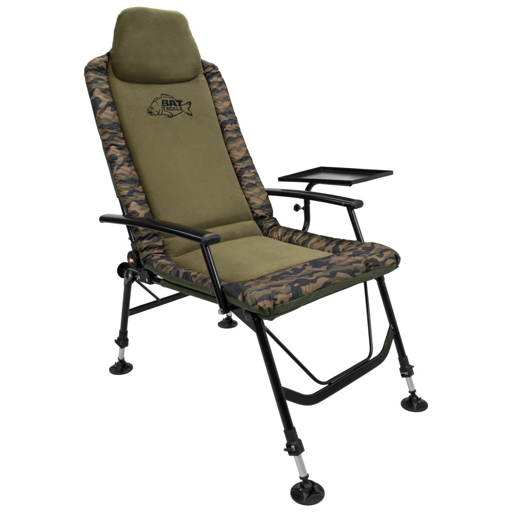 BAT-Tackle Camou Chair mit Seitentisch Karpfenstuhl