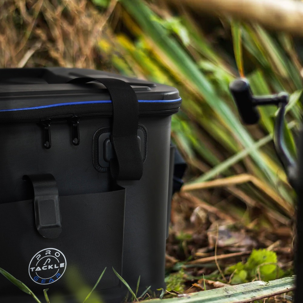 Pro Tackle EVA Bag I Tackle Bakkan + Senshu Abhakmatte + 3 Zangen + Boxen - Angeltasche 48x36x28cm