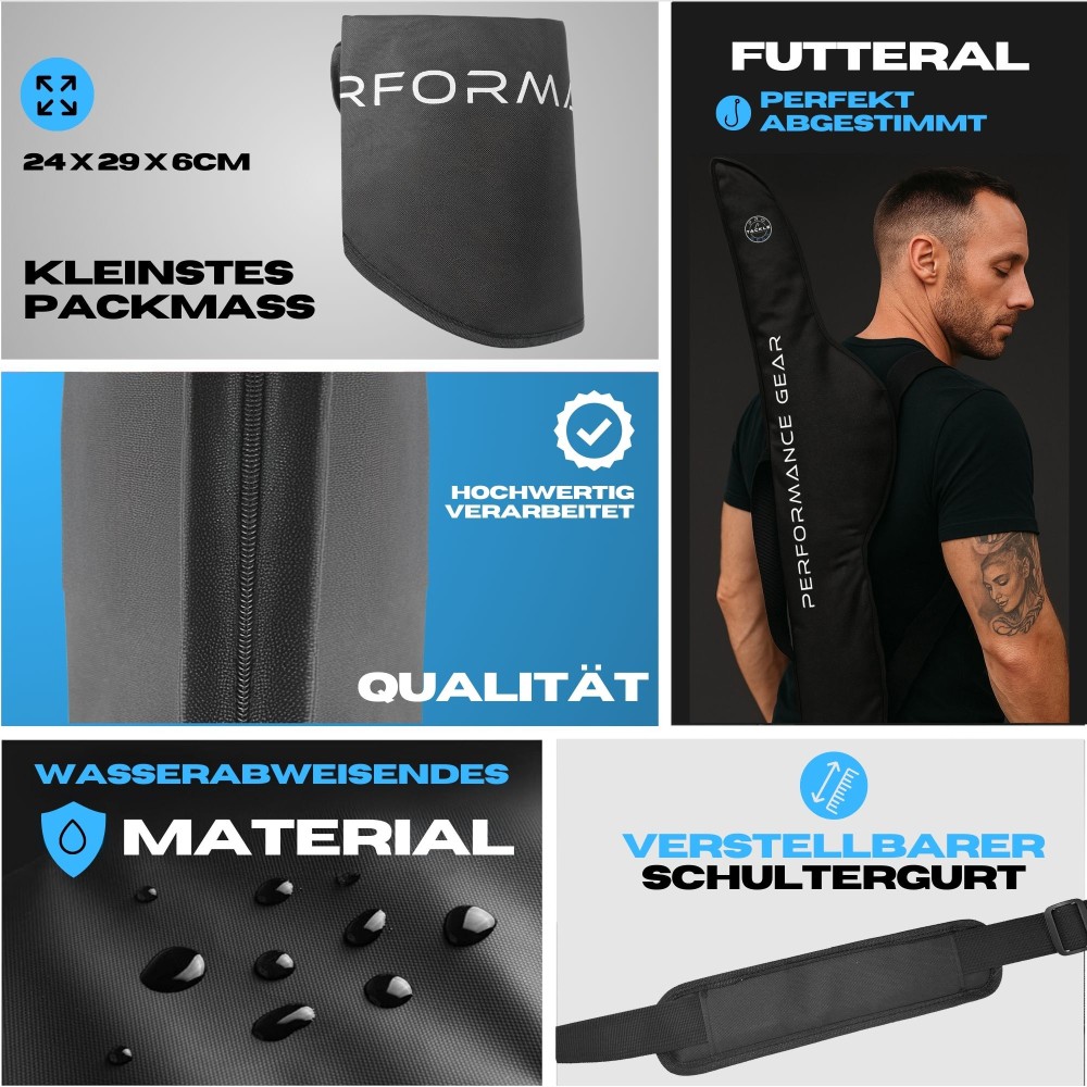 Pro Tackle STRIKE 1 Rod Case - Rutenfutteral Schwarz - 130cm