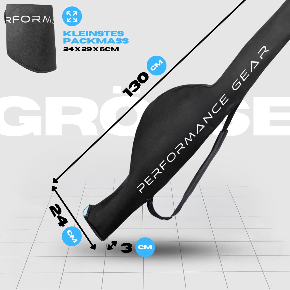 Pro Tackle STRIKE 1 Rod Case - Rutenfutteral Schwarz - 130cm