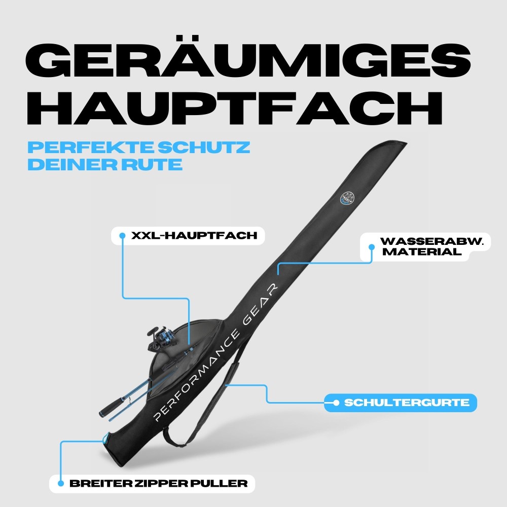 Pro Tackle STRIKE 1 Rod Case - Rutenfutteral Schwarz - 160cm