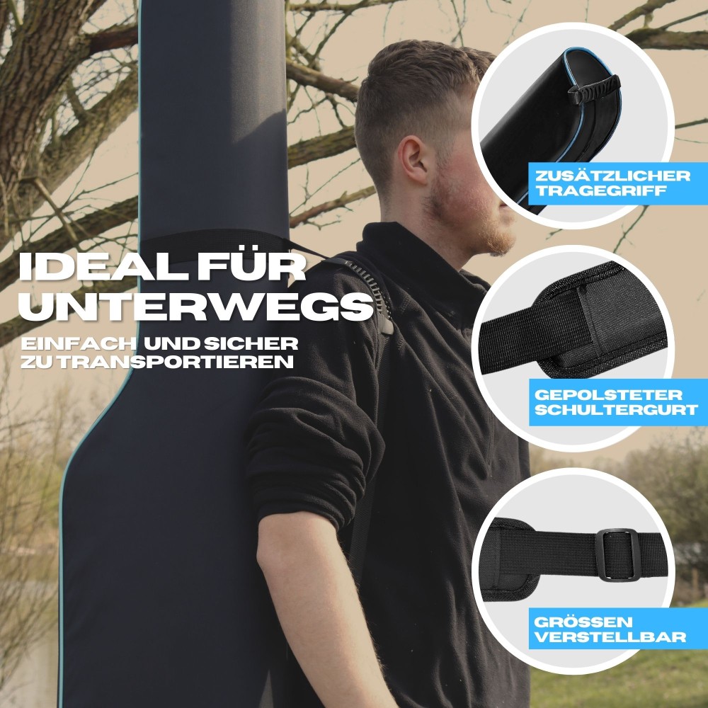 Pro Tackle STRIKE One Rod Hard Case - Futteral Schwarz - 160cm