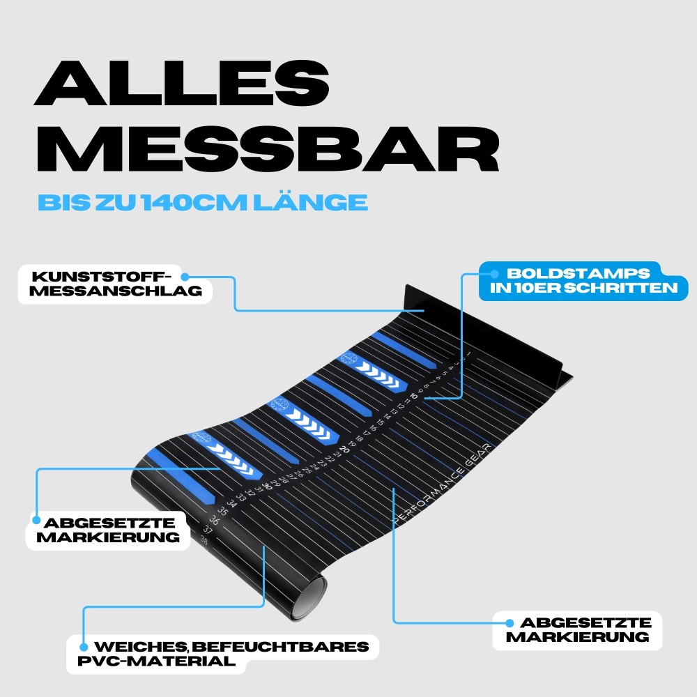 Pro Tackle STRIKE Measure Tape - Maßband 140x30cm