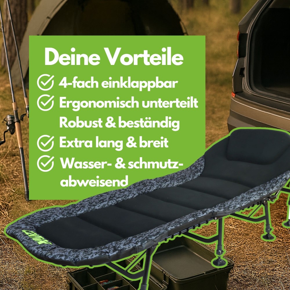 Catix D-Camou 8-Leg Bedchair - Liege grau - 12,5kg