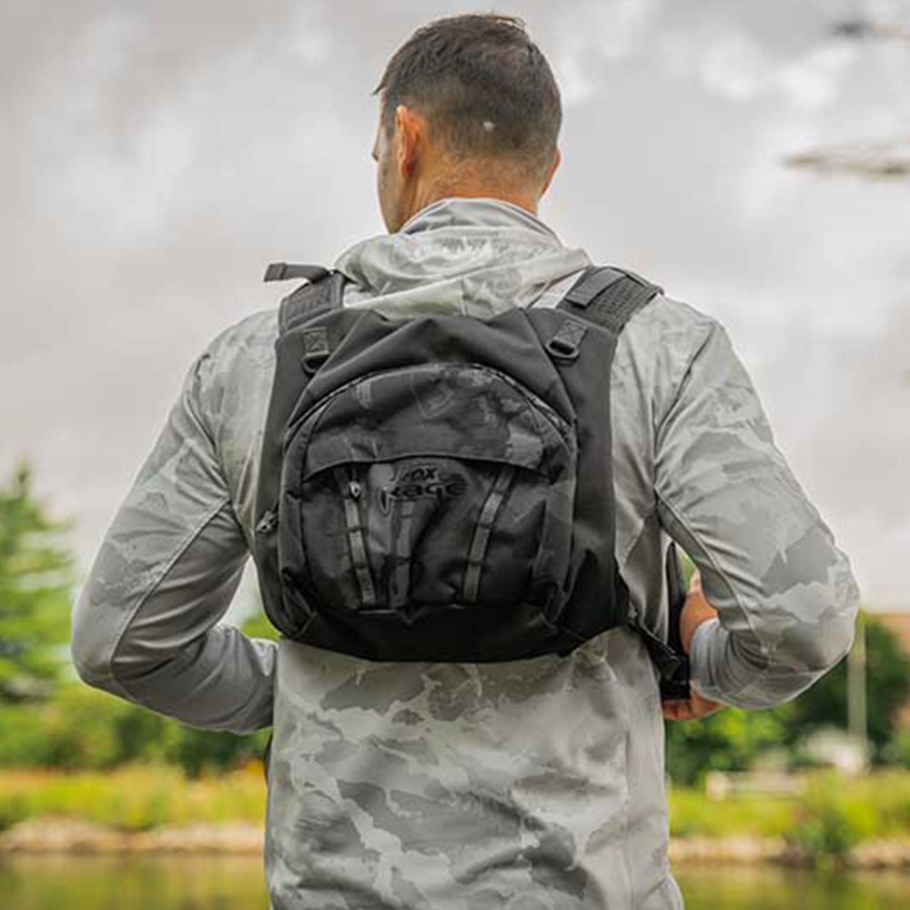 Fox Rage Camo Voyager Chest Pack - Brusttasche Front:38x17x23cm Back:31x7x30cm+ 2 Tackle Boxes