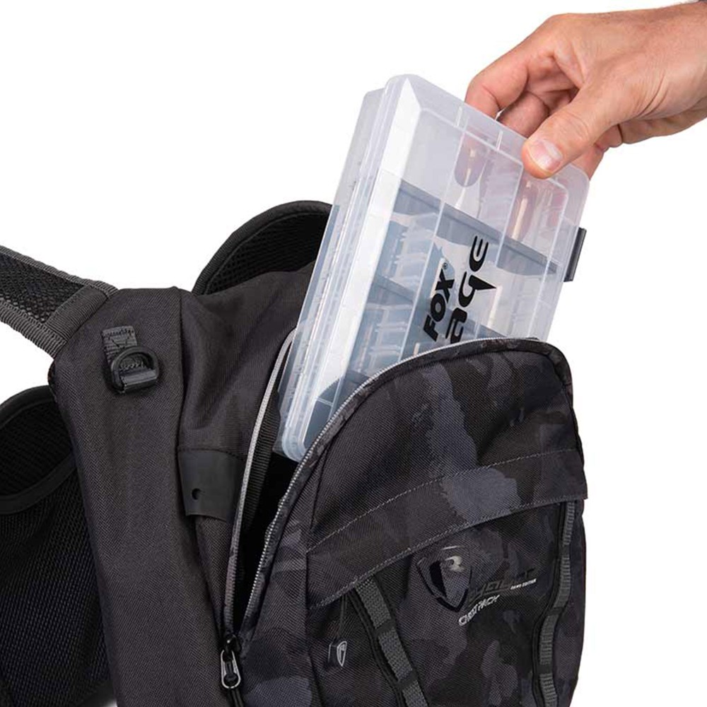 Fox Rage Camo Voyager Chest Pack - Brusttasche Front:38x17x23cm Back:31x7x30cm+ 2 Tackle Boxes