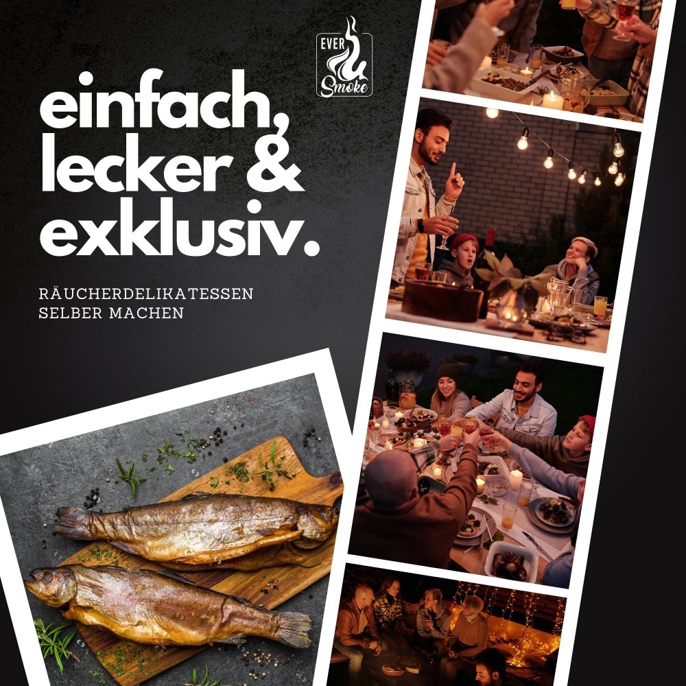 Eversmoke Tischräucherofen Edelstahl - Smoker 40x25x19cm