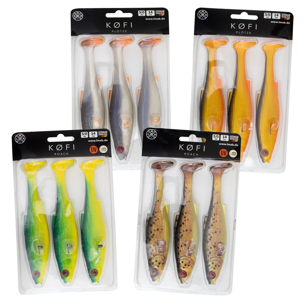 LMAB KØFI (KÖFI) Roach Bundle Gummifisch Set 14cm