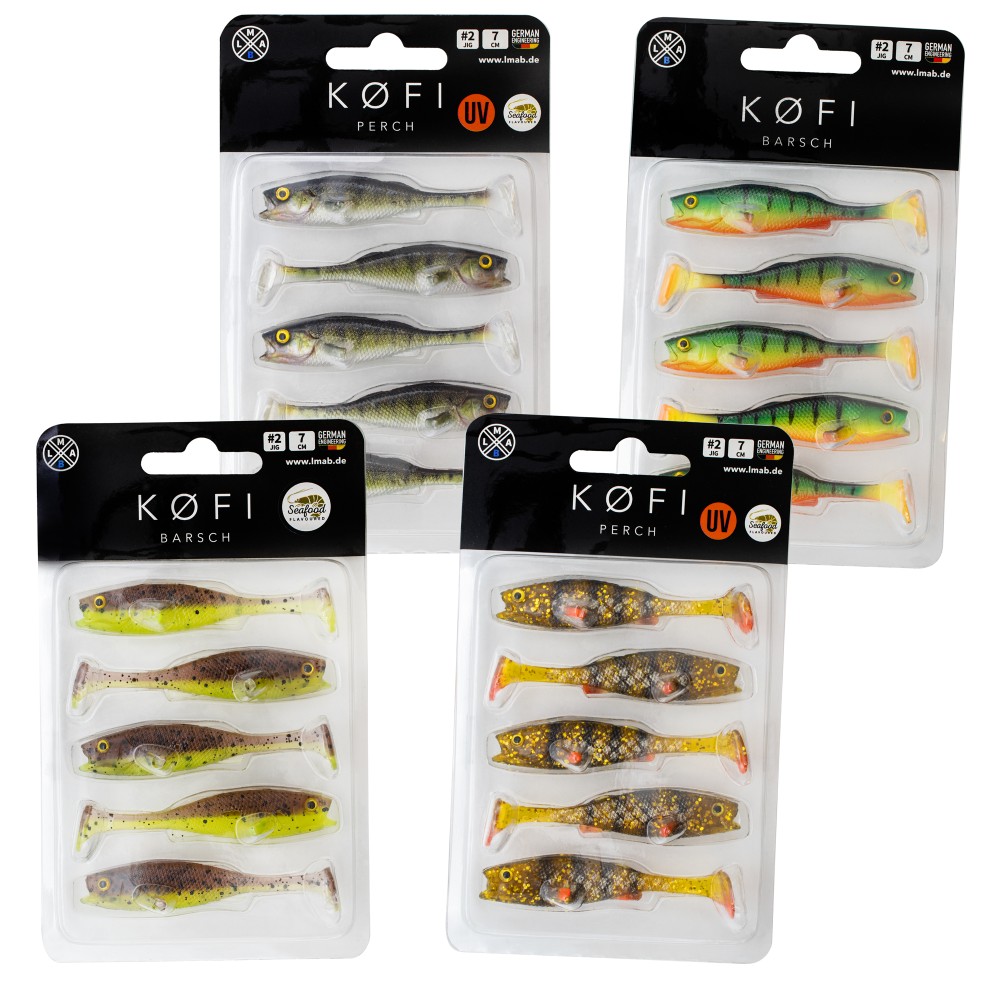 LMAB KØFI (KÖFI) Perch Bundle - Gummifisch Set 7cm