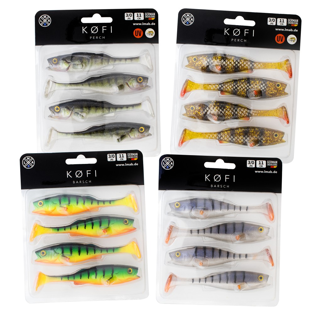 LMAB KØFI (KÖFI) Perch Bundle - Gummifisch Set 11cm