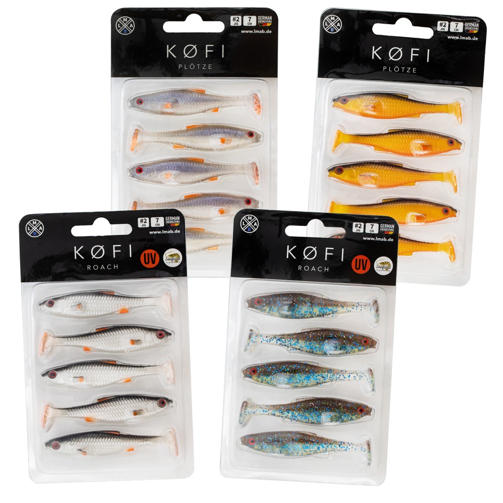 LMAB KØFI (KÖFI) Roach Bundle Gummifisch Set 7cm