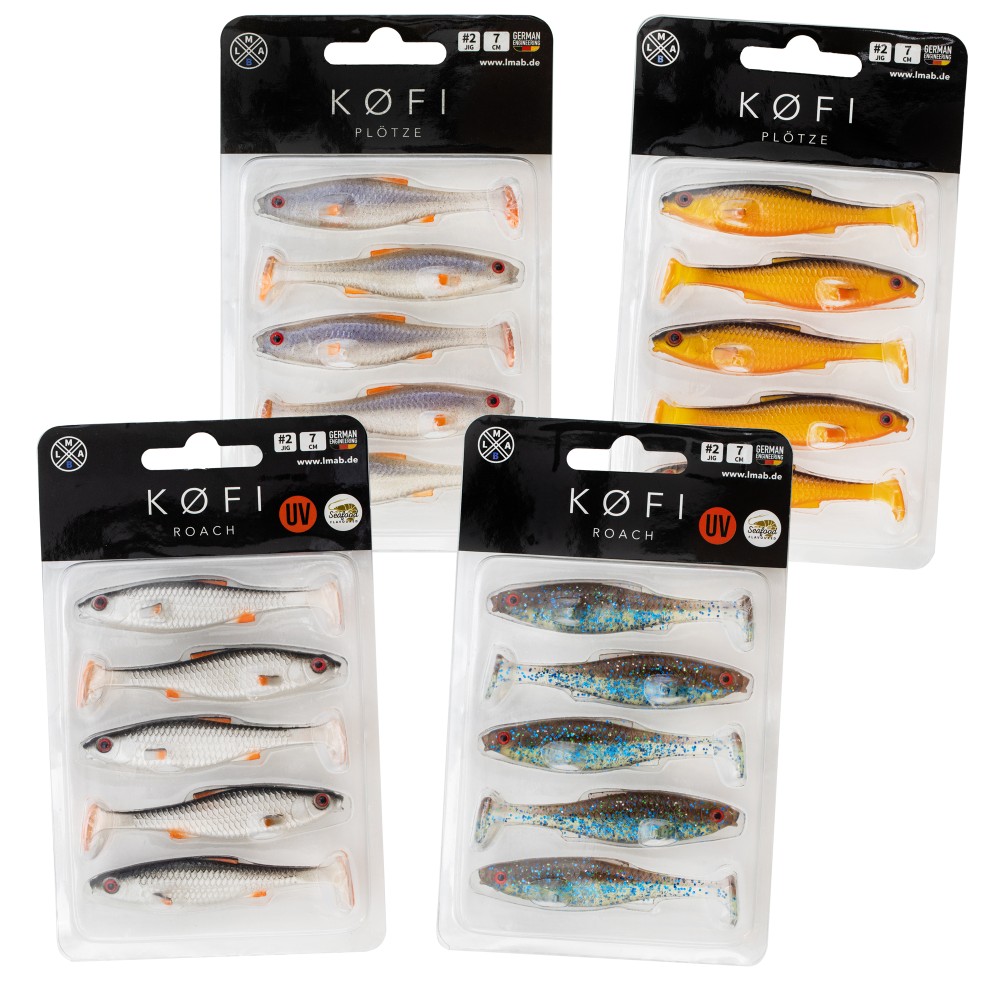 LMAB KØFI (KÖFI) Roach Bundle - Gummifisch Set 7cm