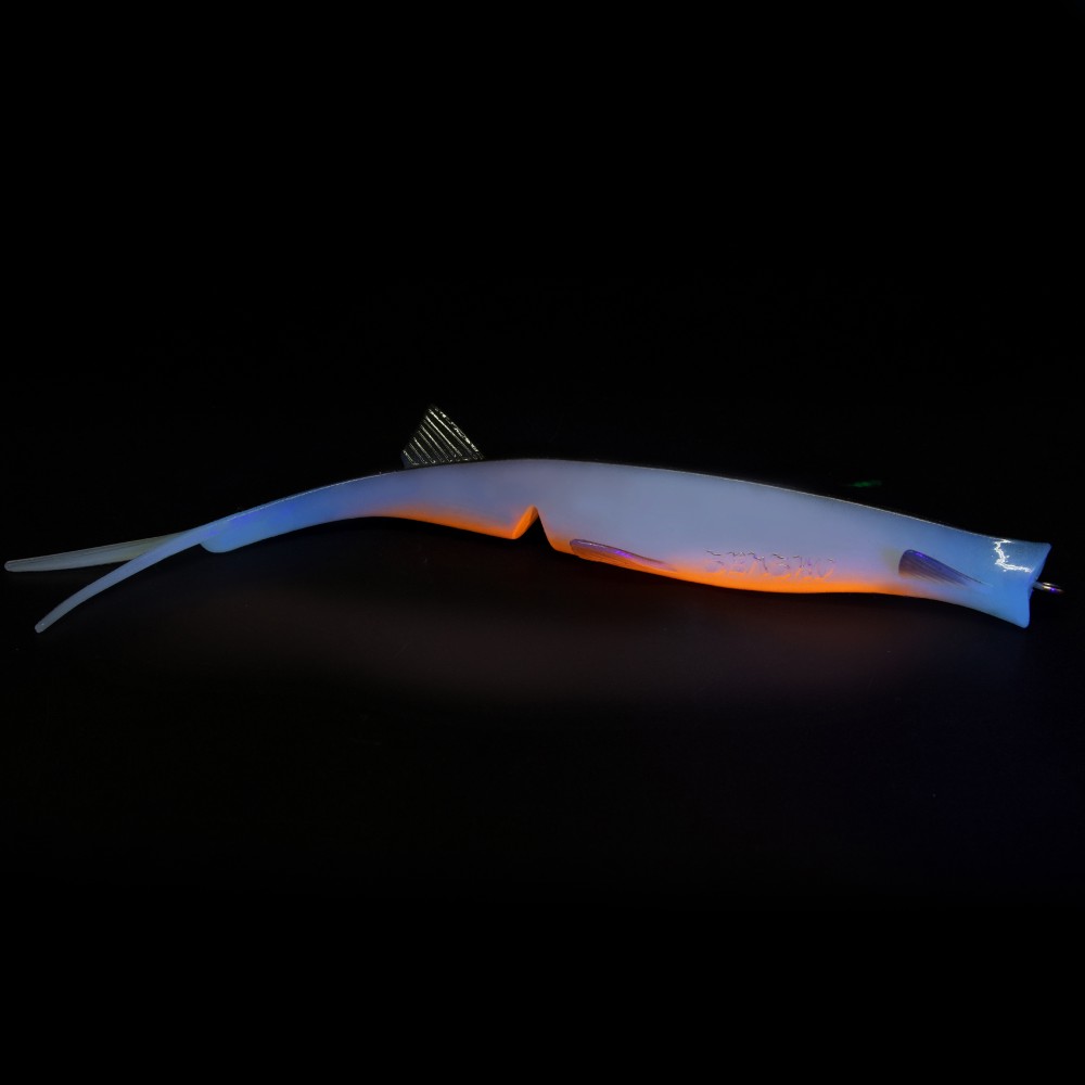 Senshu Pelaga Shad + Head Set - Vertikalköder 24cm - Hot Olive - 46g - 1 Stück