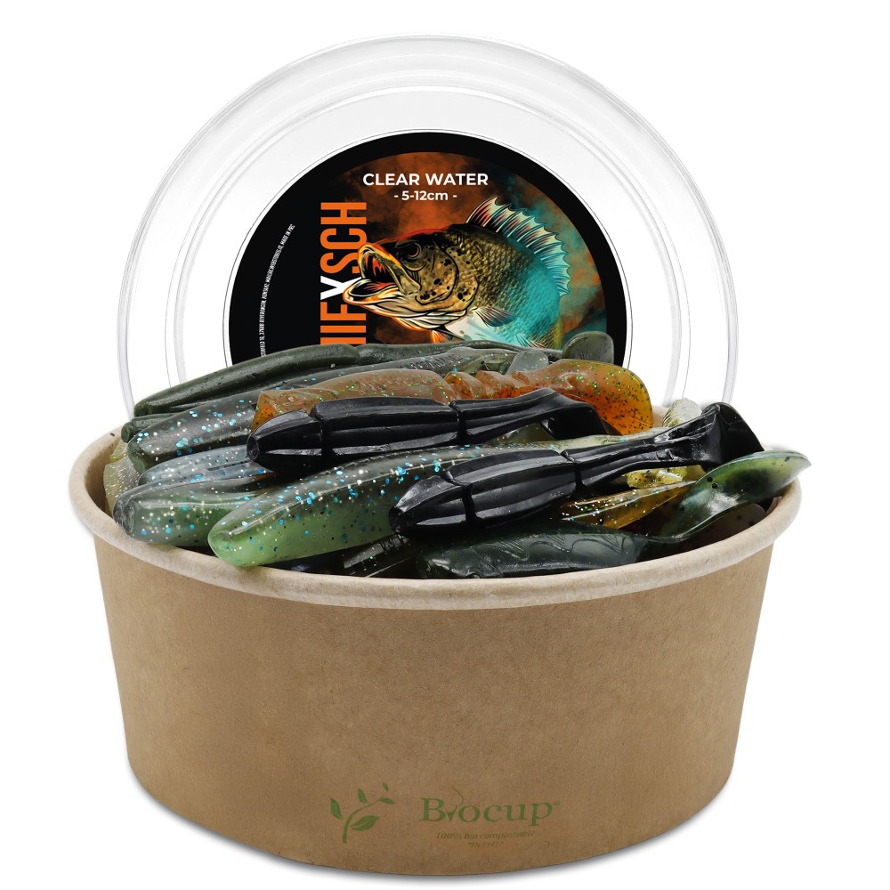Gummifisch Mix - Barsch, Zander, Forelle Clear Water - 5-12 cm