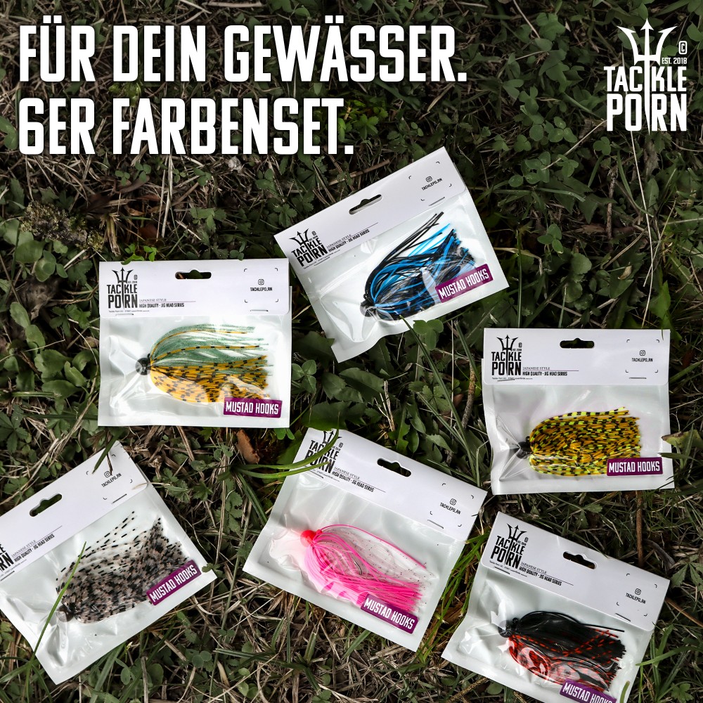 Tackle P*rn Skirted Jig Set 5g - 6 Stück