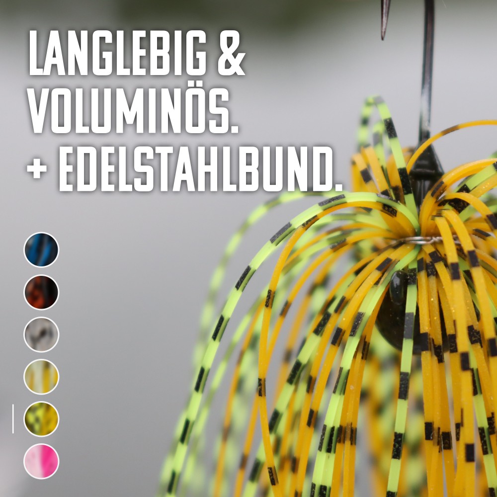 Tackle P*rn Skirted Jig Set 10g - 6 Stück