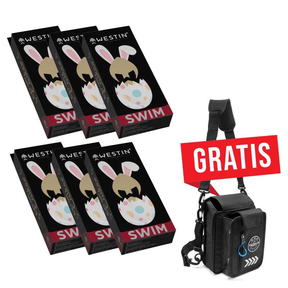 Westin 6x Swim Glidebait Easter Edition 2026 + *GRATIS* Leg Bag - Jerkbait - Oster Edition Set