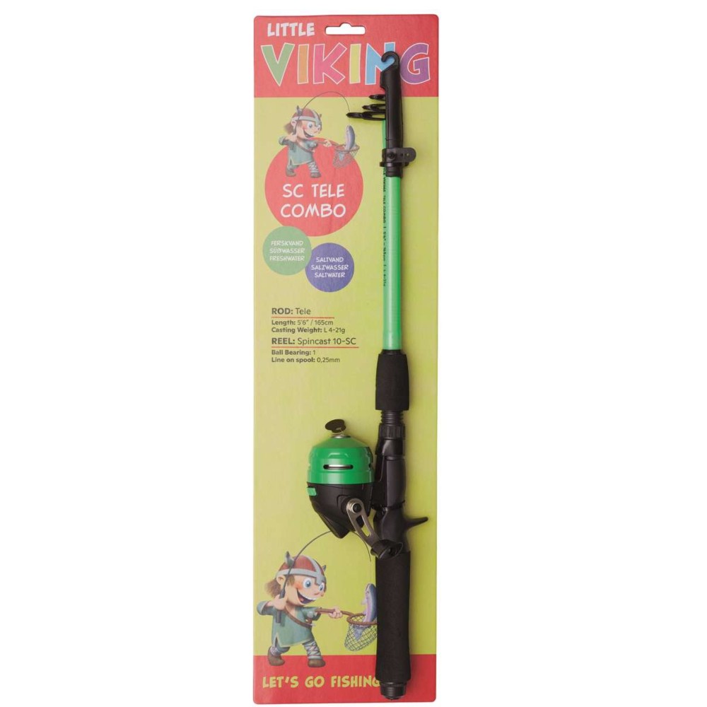 Kinetic Little Viking SC Tele Combo - Angelset Green - 165cm - 4-21g