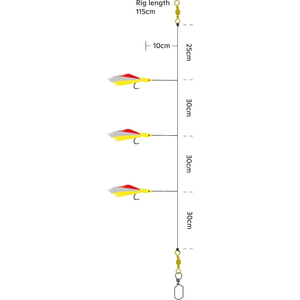 Kinetic Sabiki Hokkai - Paternoster Green - 115cm - #2/0