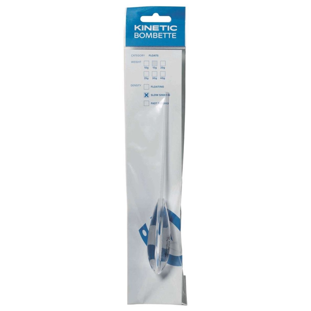 Kinetic Bombette Slow Sinking - Sbirolino Clear - 40g - 1 Stück